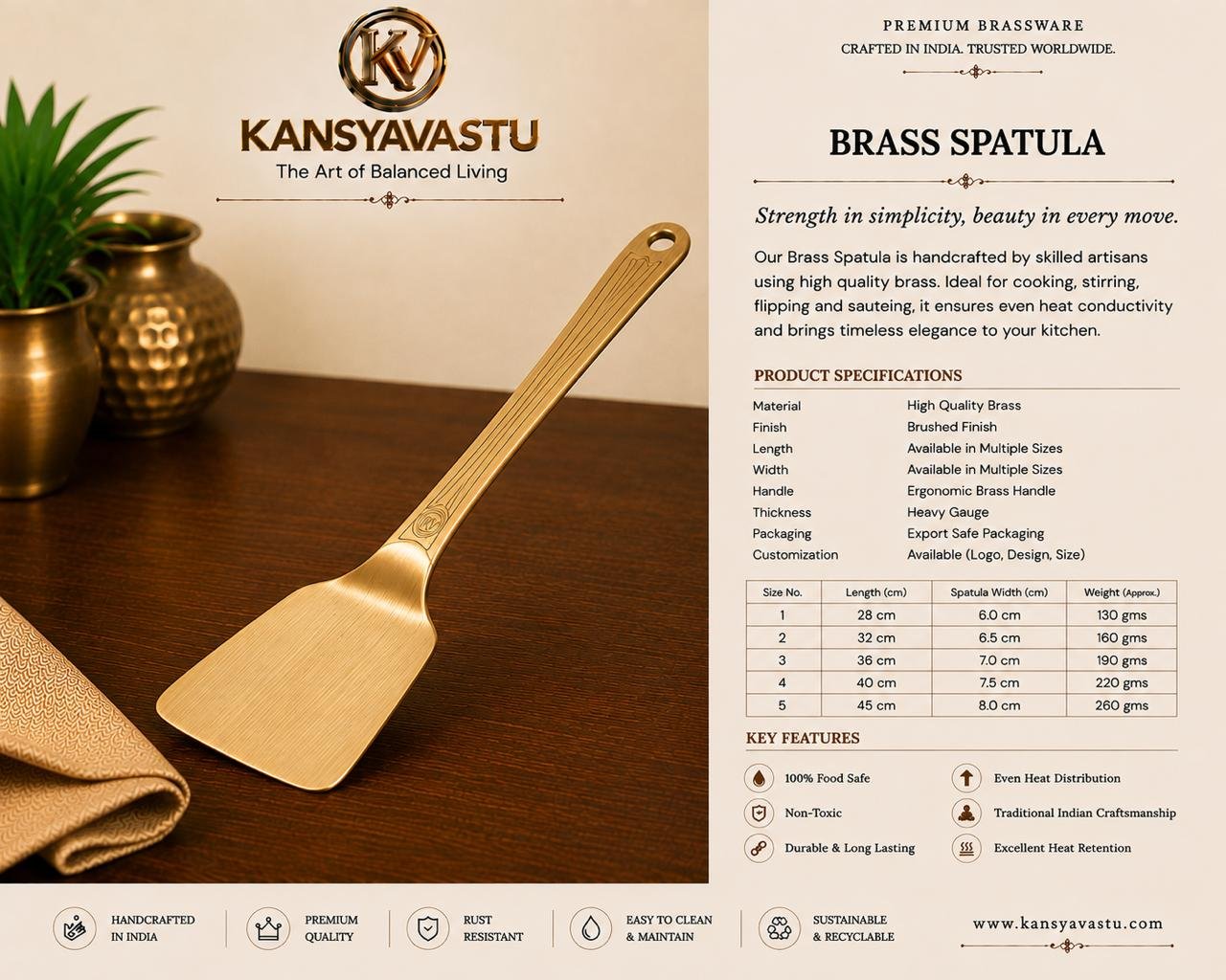 BRASS SPATULA