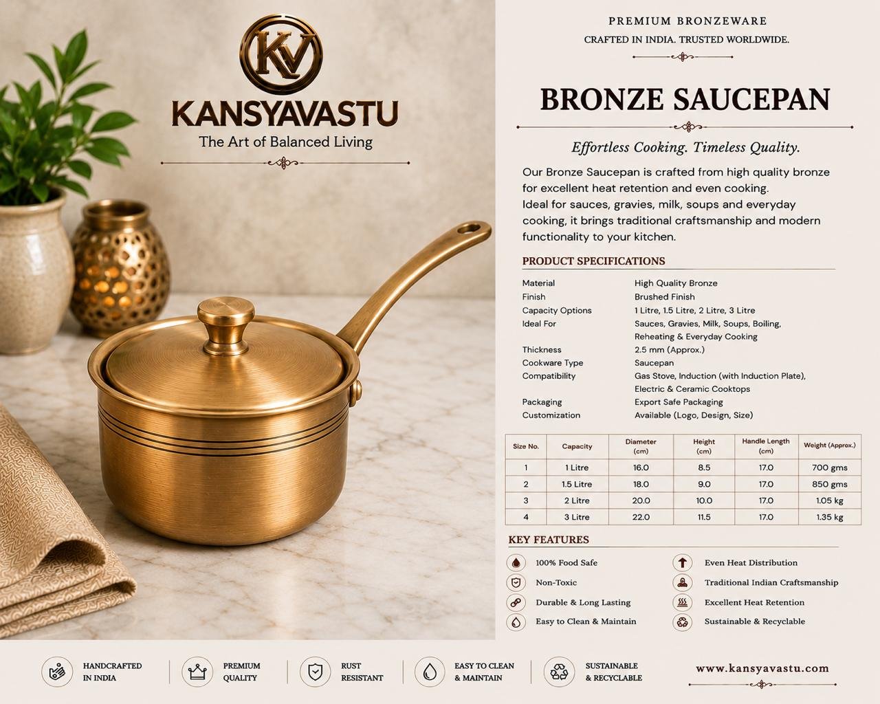 BRONZE SAUCEPAN