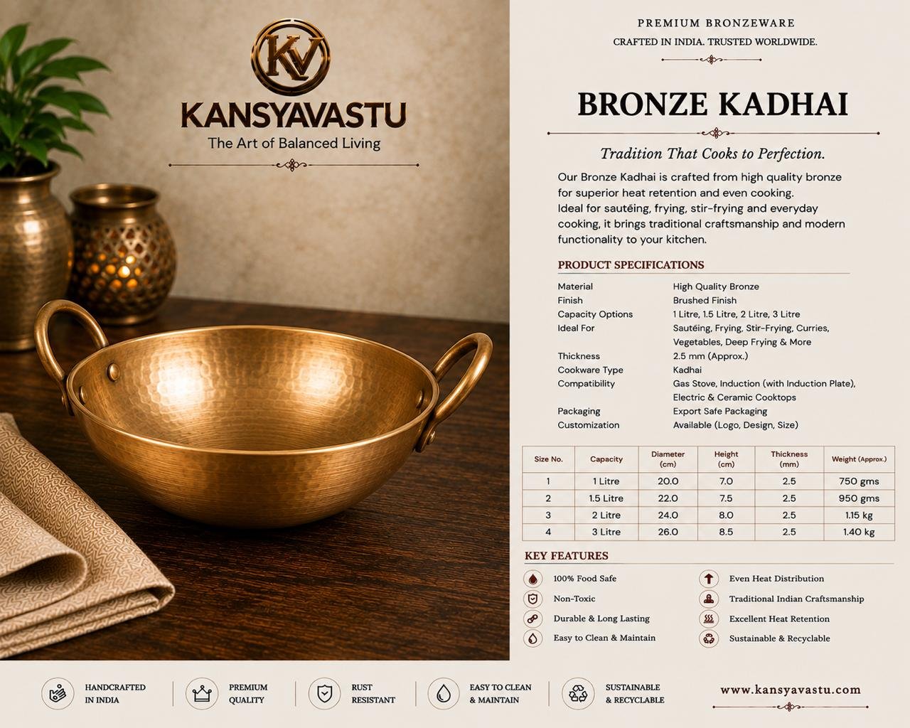 BRONZE KADHAI