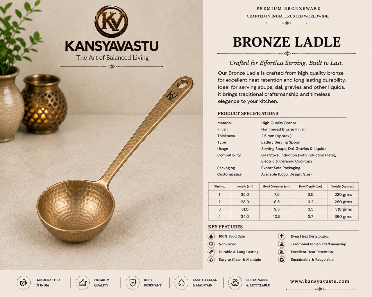 BRONZE LADLE
